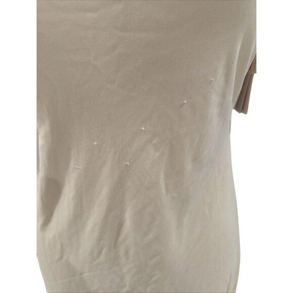 Cabernet Womens L Beige Sleeveless Nightgown - Picture 2 of 5